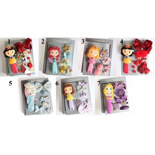 Set lược cặp tóc công chúa Disney