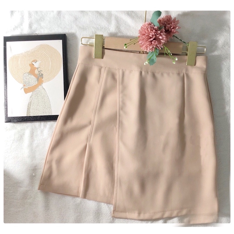 Chân váy chữ A công sở xẻ tà, Chân váy nữ ngắn lưng cao 2 lớp có quần trong chất đẹp – (CV05) | BigBuy360 - bigbuy360.vn