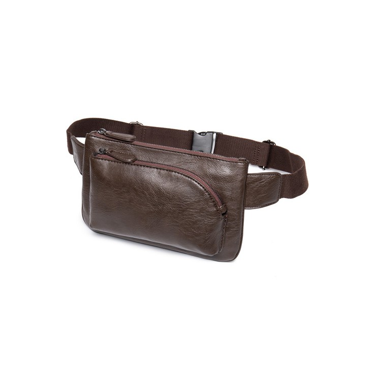 Túi Đeo Chéo Nam Mini Cá Tính Phom Hình Chữ Nhật Bền Đẹp Giá Rẻ Da PU Mềm Mại Chống Nước 3 Ngăn Rộng Rãi Tiện Lợi