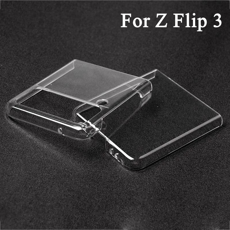 Ốp điện thoại PC cứng trong suốt siêu mỏng chống sốc chống trầy cho  For Samsung Galaxy Z Flip 3 5G
