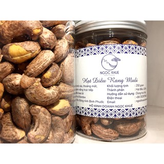 [VỎ LỤA] HẠT ĐIỀU RANG MUỐI NGỌC KHUÊ (250gr)