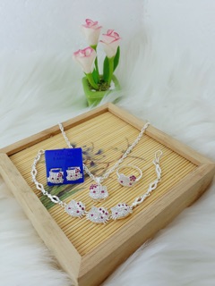 Set bạc mèo kitty cho bé yêu