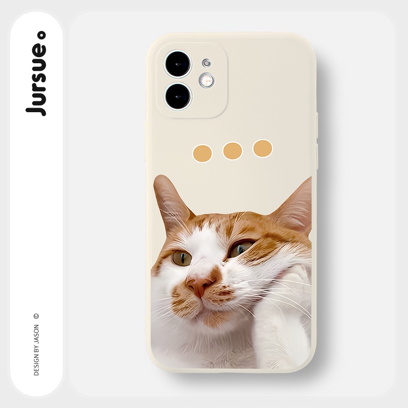 Ốp lưng JURSUE hoạt hình cặp đôi dễ thương đẹp Cho iPhone 14 13 12 11 Pro Max SE 2020 X XR XS 8 7 ip 6S 6 Plus kute Y2368