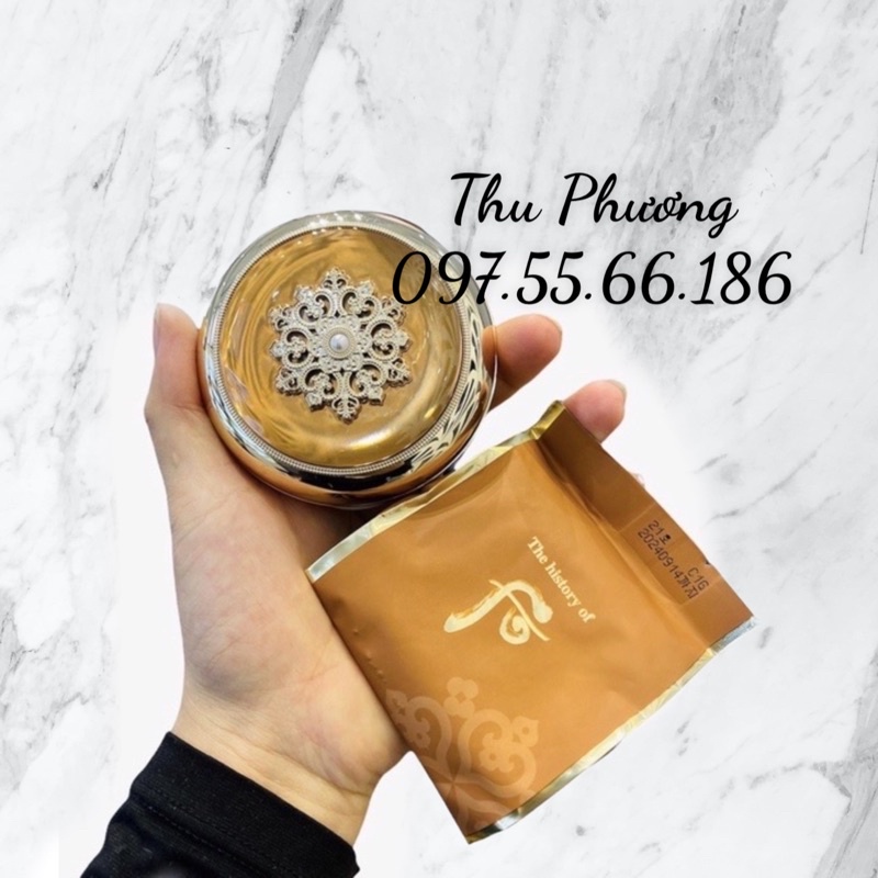 SET PHẤN NƯỚC WHOO TÁI SINH HWA HYUN MẪU MỚI TONE 21 (DATE 2025)