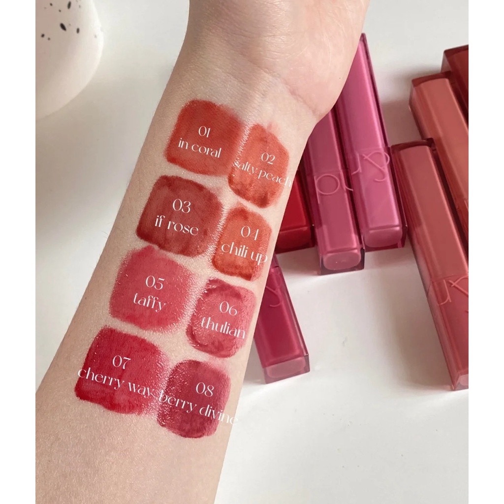 Son Tint Bóng, Siêu Lì Cho Đôi Môi Căng Mọng Hàn Quốc Romand Dewyful Water Tint 5g