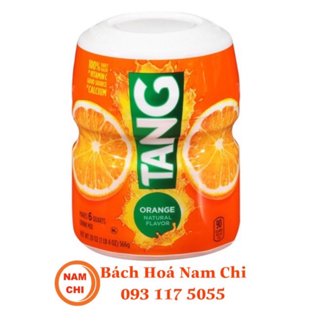 [Mã GRO2405 giảm 10% đơn 250K] [DATE 03/2022] Bột Pha Nước Cam Tang 566g - Mỹ