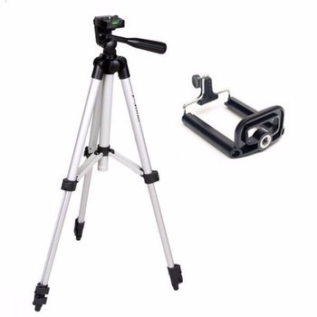 Gậy Tripod 3 Chân TF 3110 Chuyên Chụp Hình LiveStream + Kẹp Điện Thoại