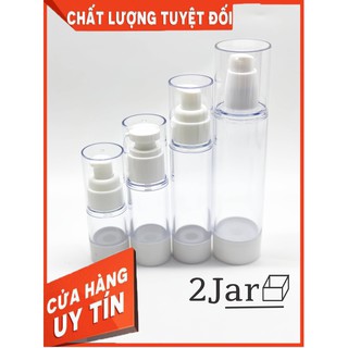 [ Chai lọ hút chân không ] Chai nhựa trong suốt nhấn xịt giọt hút chân không 5ml/ 20ml/ 30ml/ 50ml/ 100ml chiết mỹ phẩm