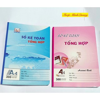 Sổ Kế toán tổng hợp A4 300 trang Minh Châu MC505 bìa ngoại cao cấp- Chính hãng