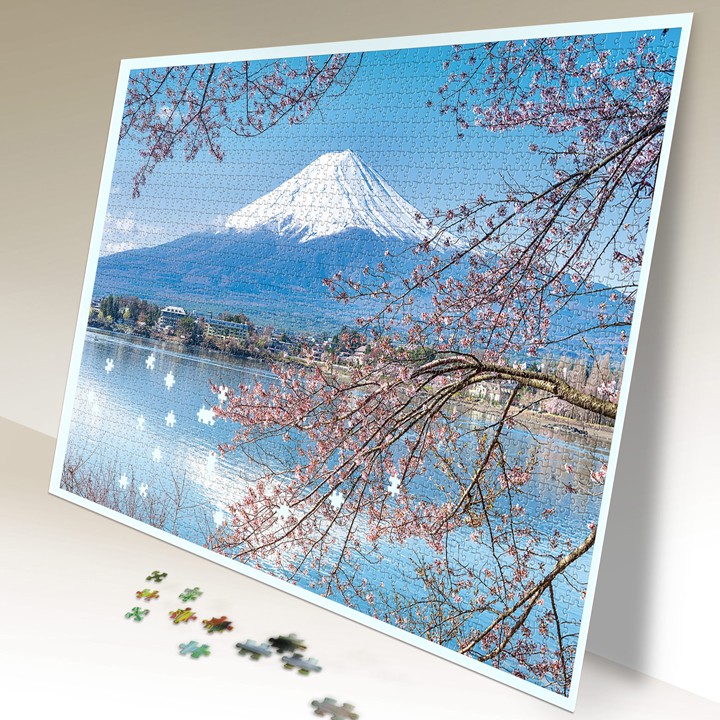 Tranh xếp hình Jigsaw Puzzle giải tỏa stress Tia Sáng 2035 mảnh - NÚI PHÚ SỸ - MSP: 2035-005