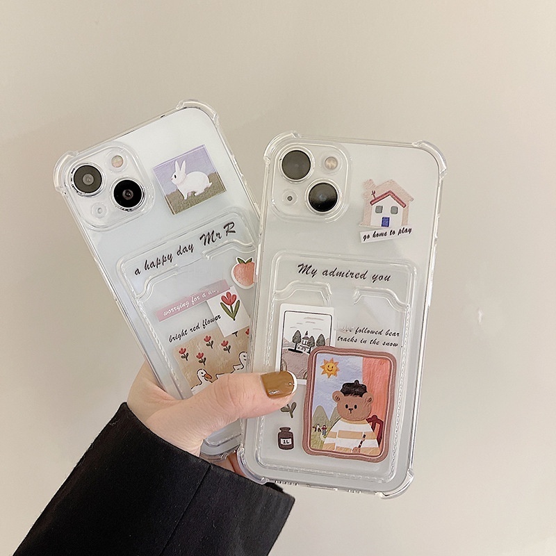 Ốp Điện Thoại In Hoạt Hình Dễ Thương Cho iphone12pro / xsmax 11 / 14promax / 13 678Plus Xr