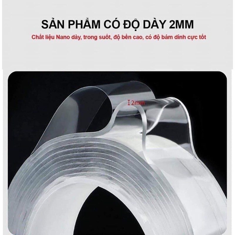 Băng keo 2 mặt trong siêu dính