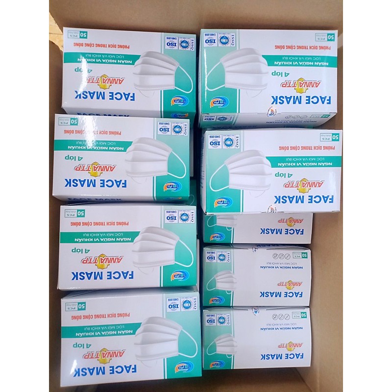 Khẩu trang y tế 4 lớp, hộp 50c | BigBuy360 - bigbuy360.vn