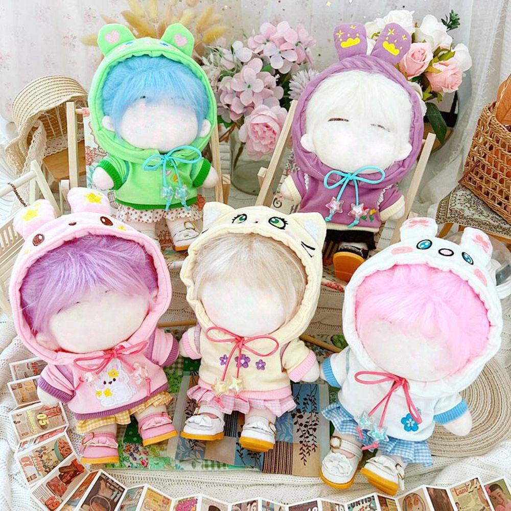 LUOL Áo Len Búp Bê Phối Ren Bảo Vệ DIY