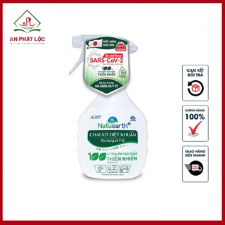 Chai Xịt Diệt Khuẩn Natuearth 410ml - Dùng trong gia dụng và Y tế