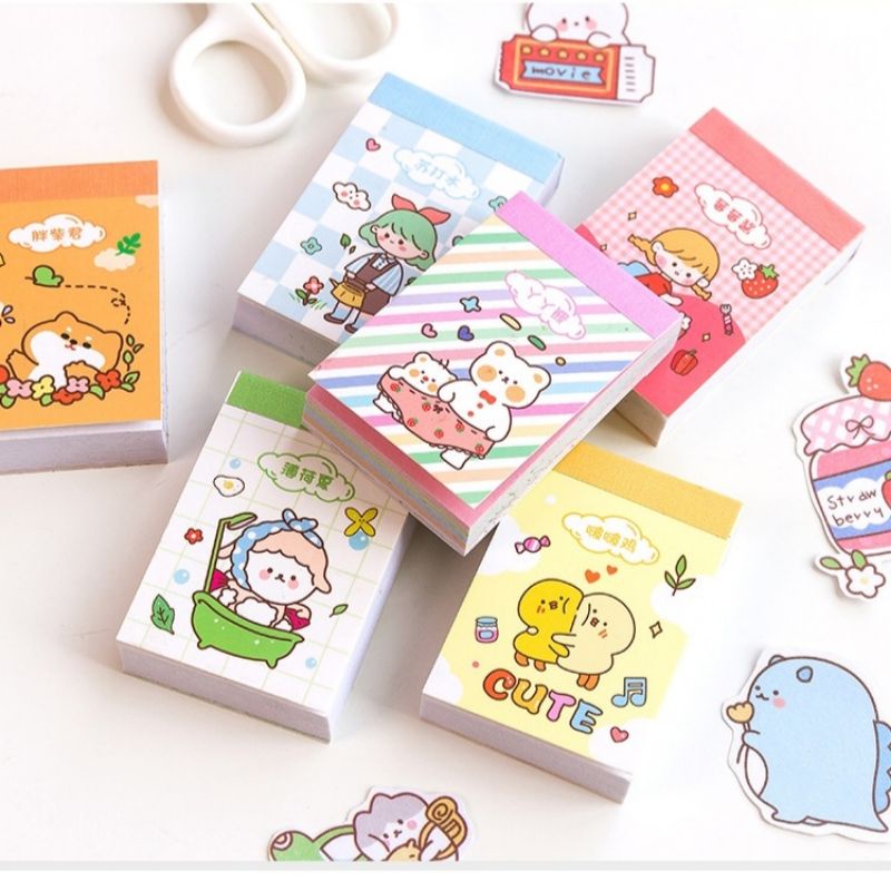 1 cuốn sổ lưu trữ hình dán sticker mini 50 tấm
