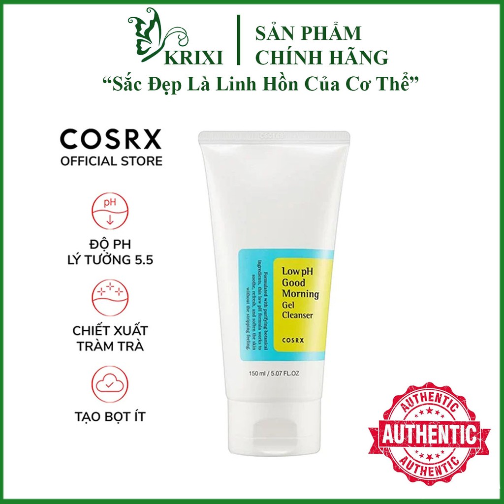 Sữa rửa mặt Cosrx low ph good morning gel cleanser 150ml