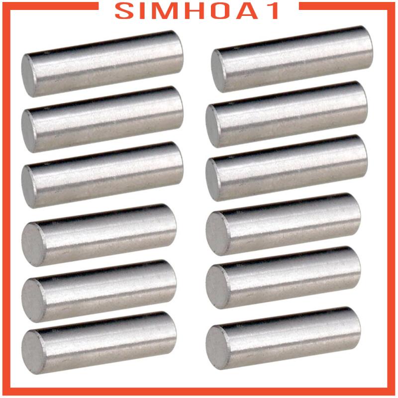 Set 1 Thanh Pickup Đàn Guitar Điện Hình Trụ Từ Tính Màu Bạc 18mm