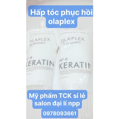 [Hàng Chính Hãng] Hấp Ủ Tóc Phục Hồi Salon và Tại nhà Olap No9 Karatin 1000ml