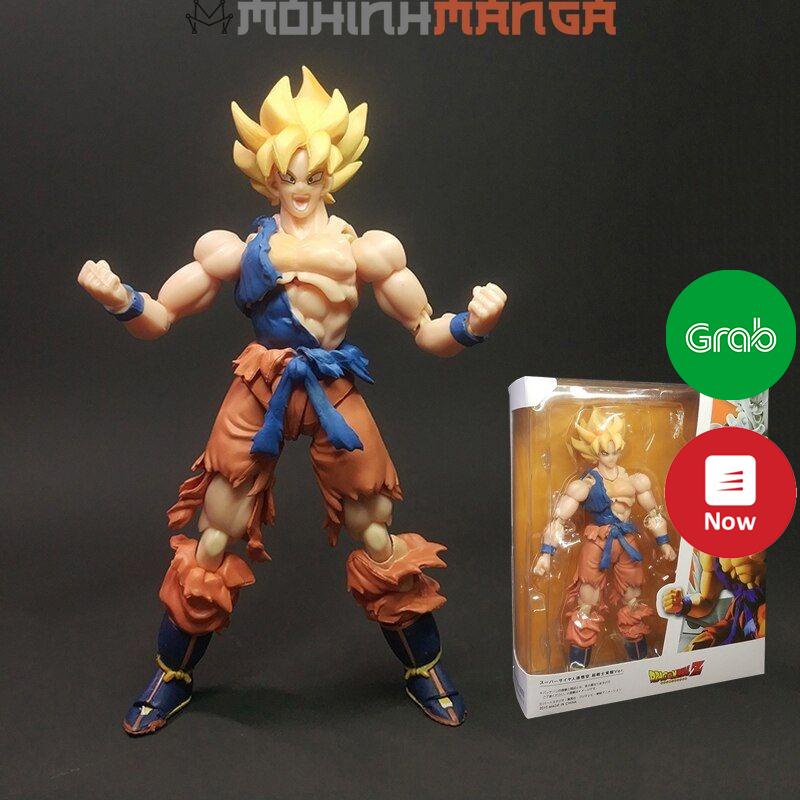 Mô hình SHF Son Goku Super Saiyan có khớp và phụ kiện Dragon Ball Bảy viên ngọc rồng Songoku siêu xayda Vegeta