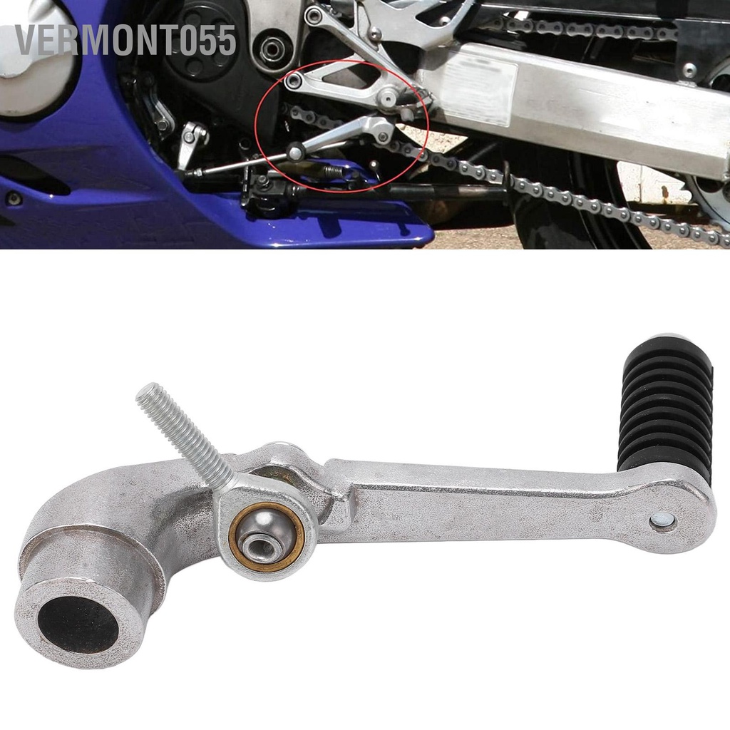Vermont055 Cần gạt cần chân bàn đạp nhôm bạc đánh bóng thay thế bề mặt cho CBR600 CBR1000