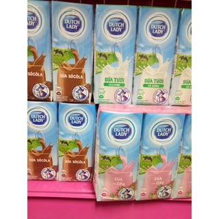 Sữa Hà Lan có đường/Sô/Dâu vỉ 4 hộp x 180ml