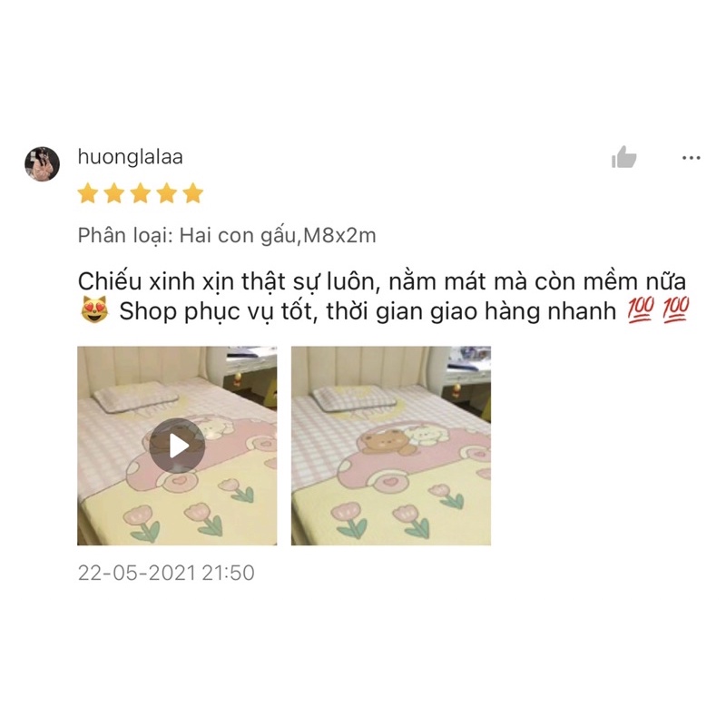 CHIẾU CHUN CÀI cao su non latex, chiếu điều hòa 5d họa tiết đáng yêu Suhali Shop