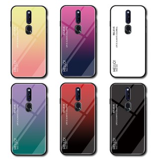 Ốp điện thoại mặt gương màu gradient sang trọng cho OPPO F11 Pro