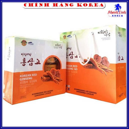 Cao Hồng Sâm Linh Chi Achimmadang Cao Cấp Hàn Quốc, hộp 2 lọ