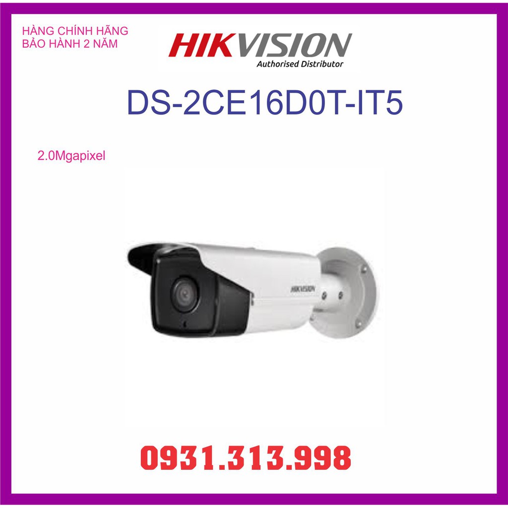 CAMERA HIKVISION DS-2CE16D0T-IT5 TVI 2.0MP