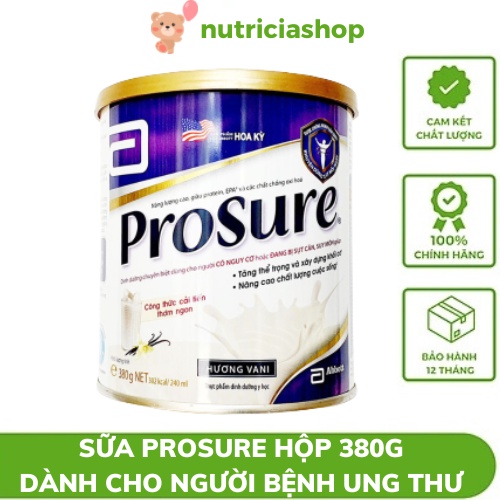 Sữa Prosure hỗ trợ dinh dưỡng  dành cho người bị ung thư hộp 380g