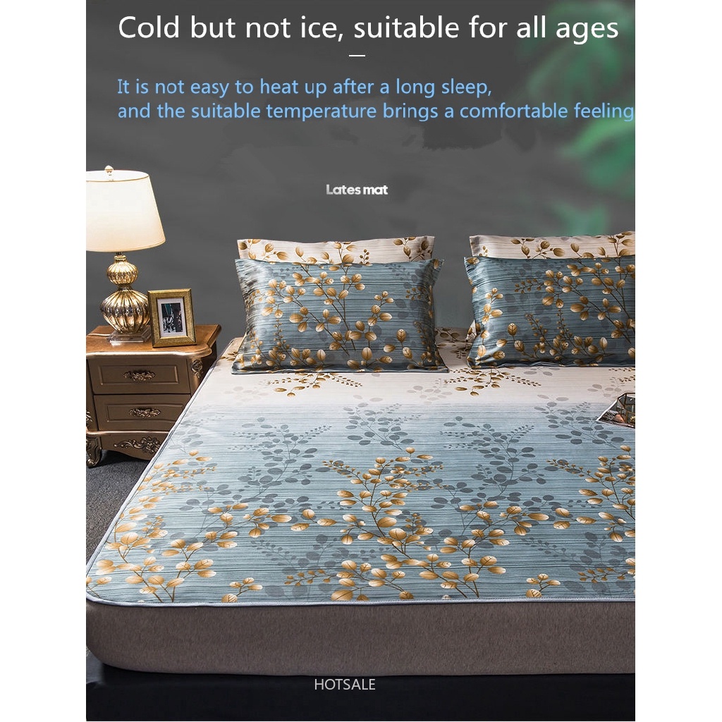 Tấm trải giường xếp gọn lụa mát mùa hè điều hòa nhiệt độ cho giường đơn đôi ký túc xá sinh viên