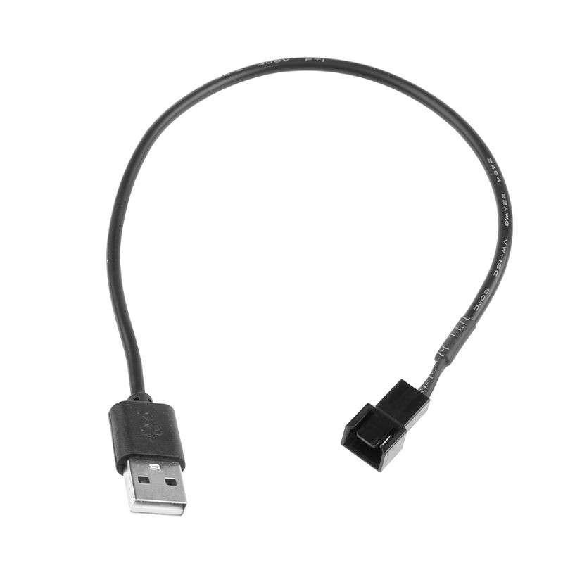 Dây Cáp Chuyển Đổi Đầu Usb 2.0 A Sang 3 Pin Cho Quạt Tản Nhiệt Máy Tính 5v