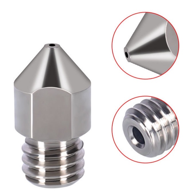 Đầu in, mũi in 3D MK8 Titan cao cấp cho máy in 3D, High Top quality MK8 Titanium Nozzle for 3D printers