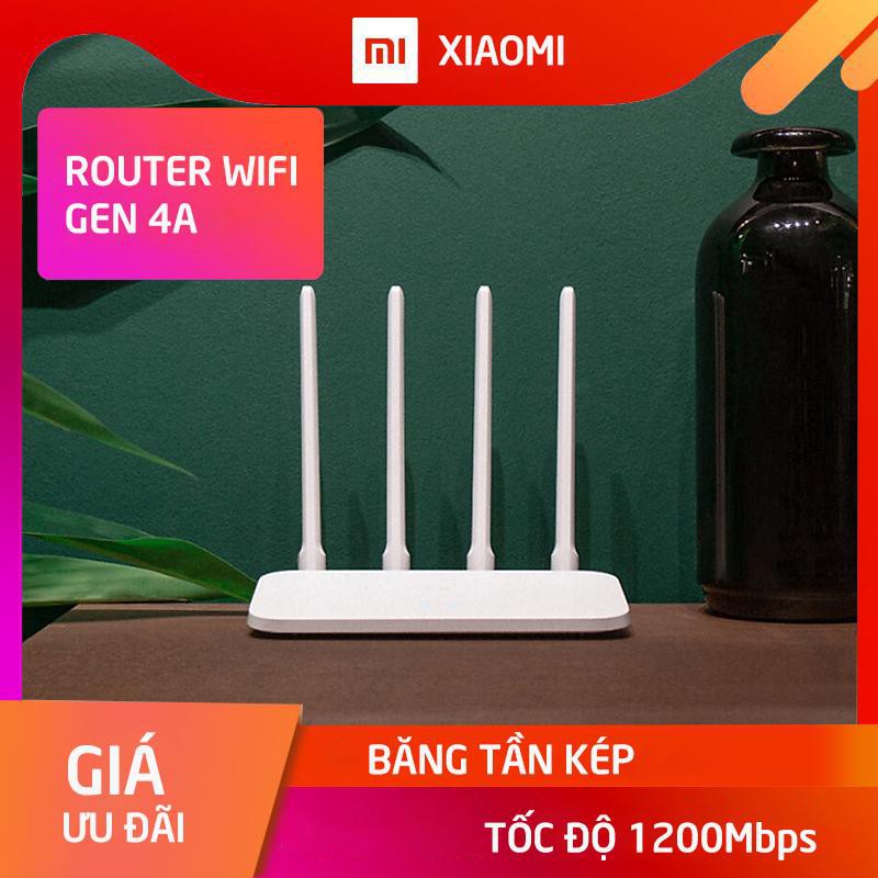 bộ thu phát song wifi bản quốc tế Xiaomi AC 1200Mbps băng tần kép, Bộ Phát Wifi Mi Router 4A, tốc độ cao,R4AC