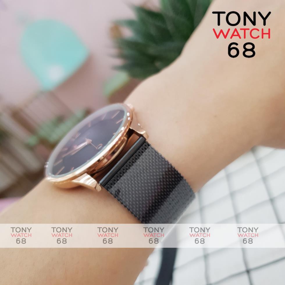 Đồng hồ nam Curren dây lụa mặt số vạch 40mm đơn giản có lịch doanh nhân chống nước chính hãng Tony Watch 68