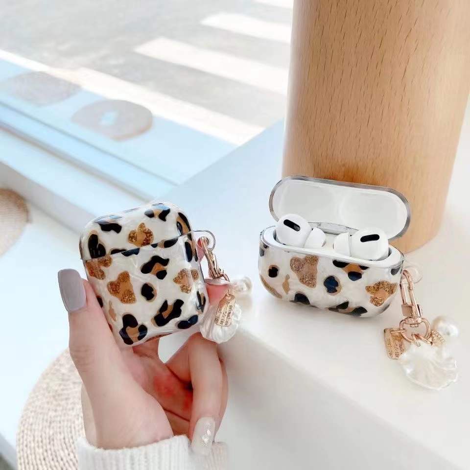 Phù Hợp Vỏ Bảo Vệ Hộp Sạc Tai Nghe AirPods pro 3 Họa Tiết Da Báo Mềm Mại