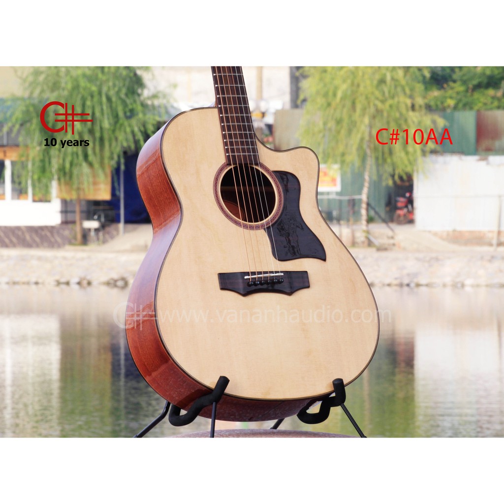 Đàn Guitar Aucostic C#10AA (TẶNG : Bao da, Capo, Phím gảy)