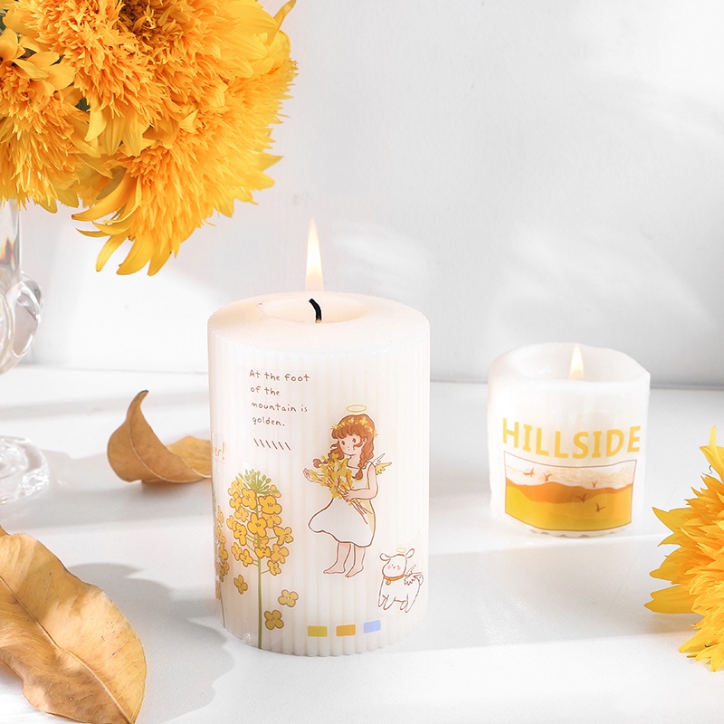 1 Tấm Băng Keo Dán Phong Cảnh Màu Vàng Thú Cưng