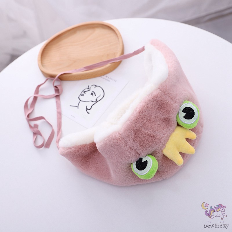 Mũ Lông Kiểu Hoạt Hình Ngộ Nghĩnh Đáng Yêu Phong Cách Hàn Quốc Cho Bé