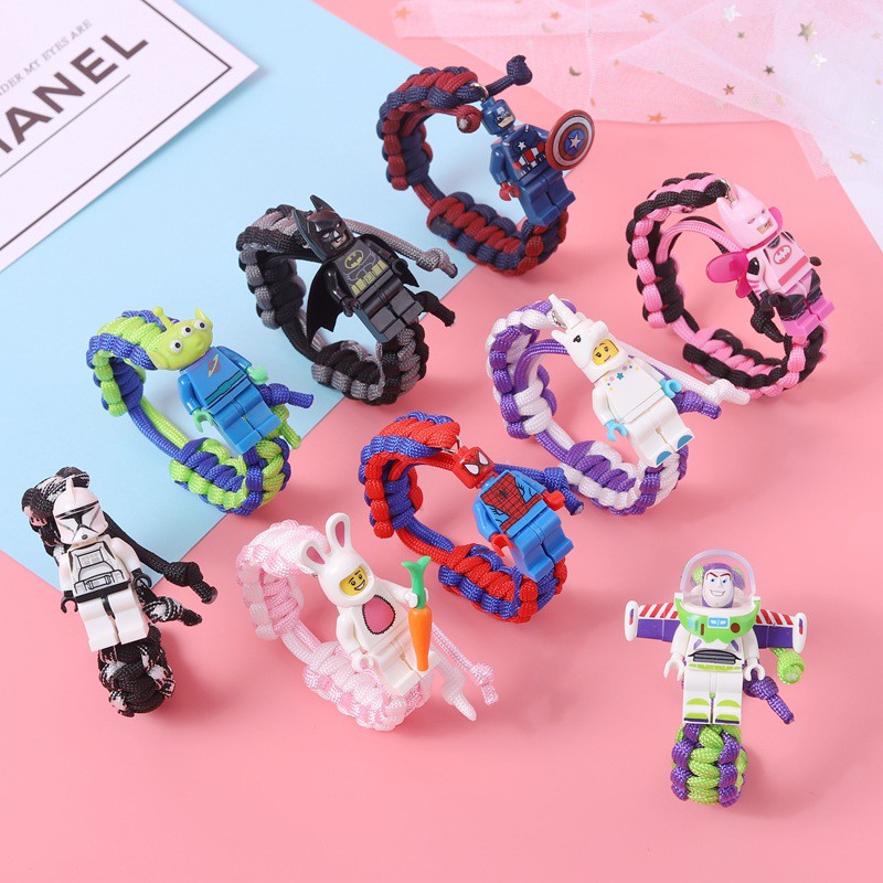 [17 MẪU] Vòng Tay LEGO Minifigures - Vòng Đeo Tay Paracord Mẫu Độc Lạ ⭐️