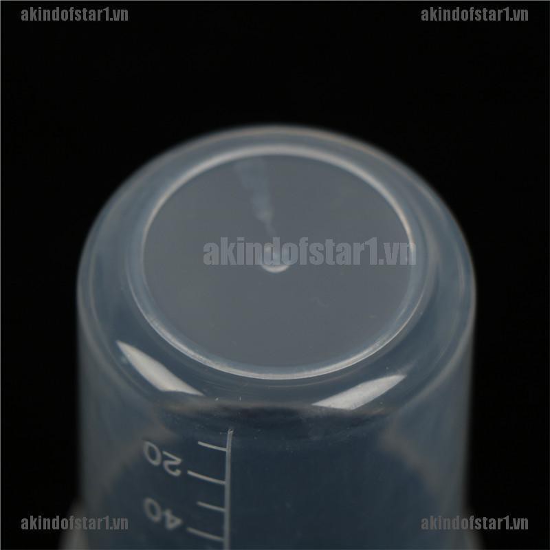 2 Cốc Đong Bằng Nhựa Trong Suốt Có Tay Cầm Dung Tích 100ml