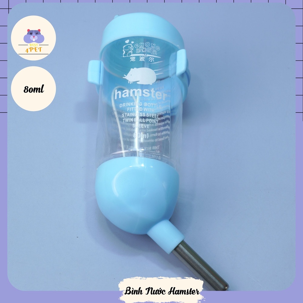 [Phụ Kiện] Bình Nước Cho Hamster 🥛 80ml - 120ml