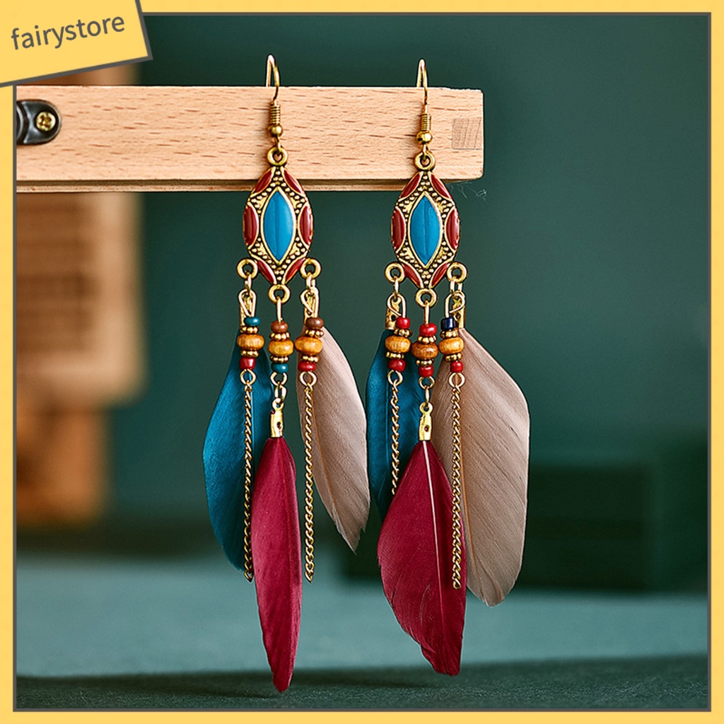 Khuyên tai dáng dài tạo hình độc đáo cho nữ