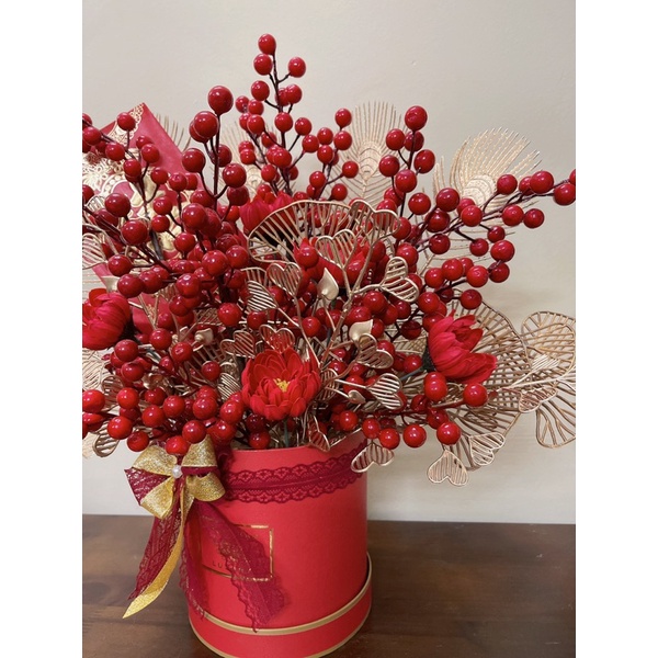 Trụ hoa đào đông tài lộc siêu xinh