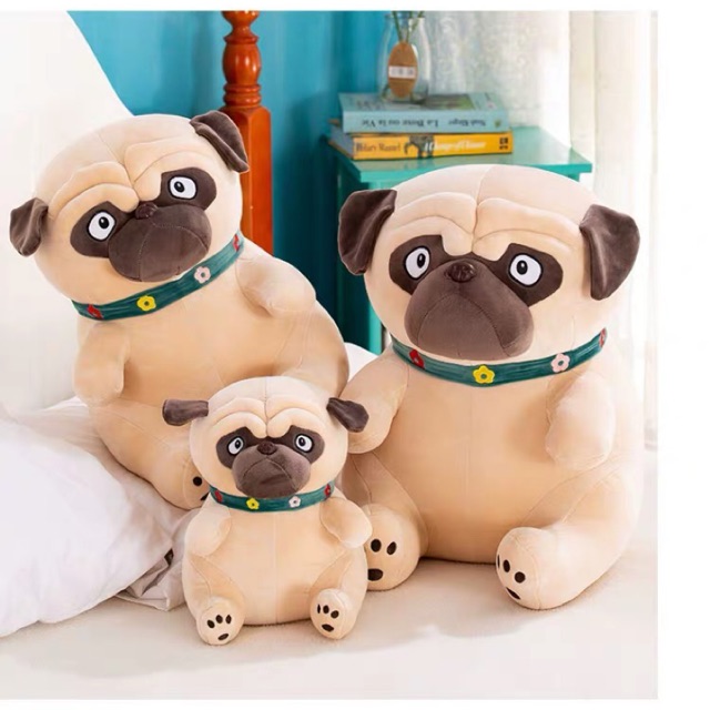 Gấu Chó Pug Mặt Xệ Hot [FREESHIP] Gấu ôm vải nhung dãn 4 chiều siêu mềm mượt|Hàn Quốc|Gấu bông cao cấp|TEDDYBEAR.VN