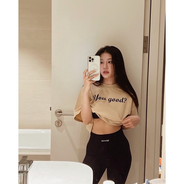 Áo thun chữ in 2 mặt