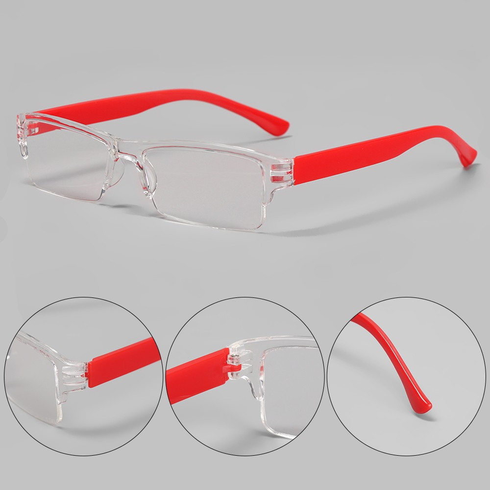 Kính Đọc Sách + 1.00 ~ + 4.0 Siêu Nhẹ Nhiều Màu Sắc Chất Liệu Nhựa Resin Siêu Nhẹ Cho Nam Và Nữ