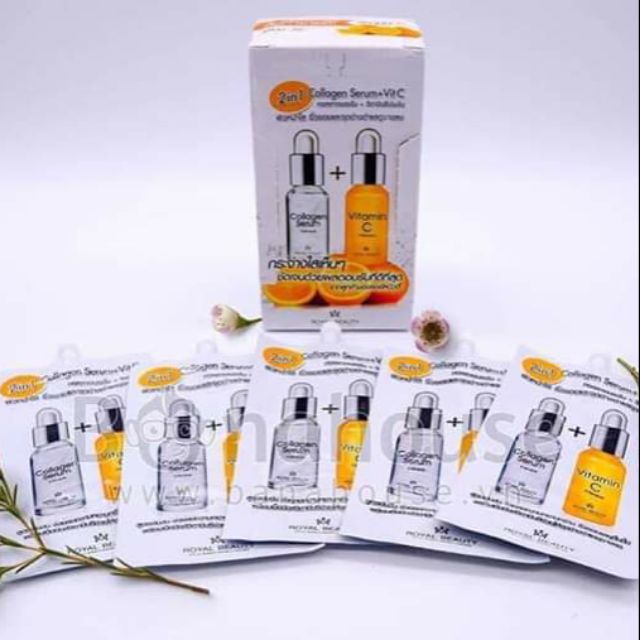Combo 6gói serum collagen vitamin C royal beauty thái lan