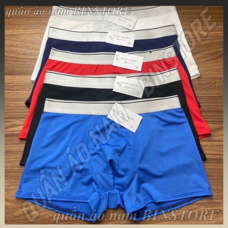 Quần lót trơn đùi nam, quần sịp nam trơn màu đẹp NGẪU NHIÊN Vải Thun Lạnh(chất mát,thoáng khí),co giãn 4 chiều